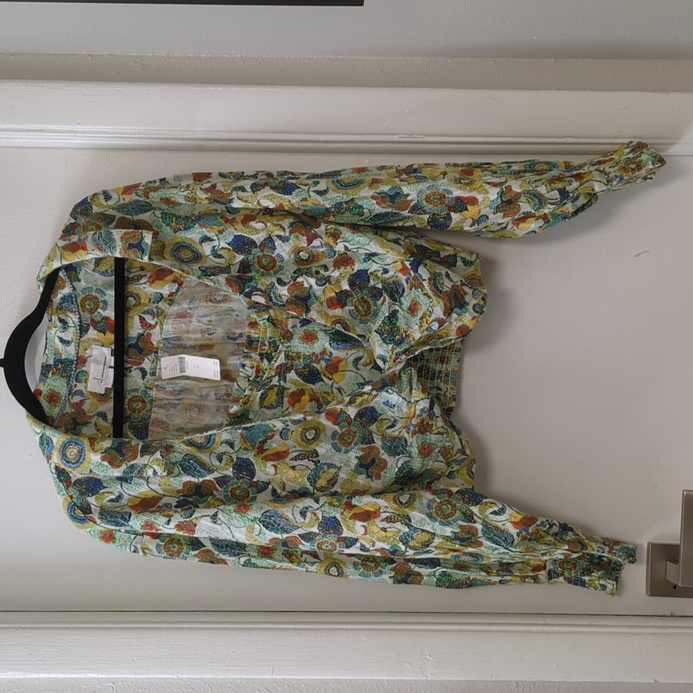 2 piece crop top blouse NWT Anthropologie XL